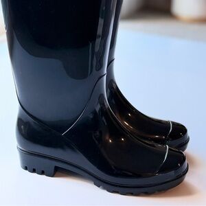 Elegant Black Women's Rain Boots